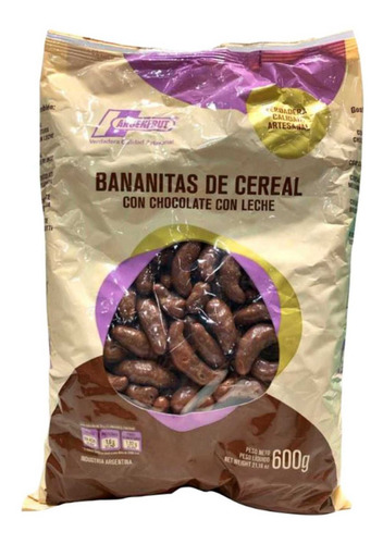 Bananita Cereal Chocolate Con Leche Argenfrut X 600 Gr
