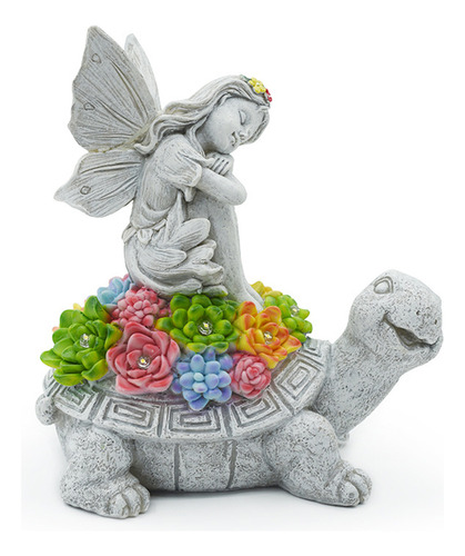 Figura De Tortuga Solar Para Decoración De Césped Con Luz So