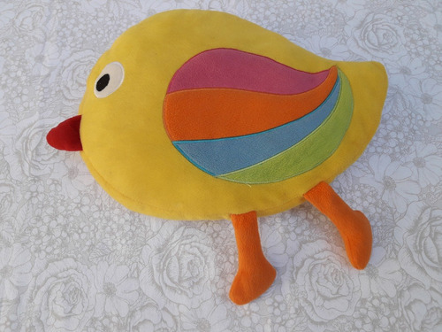 Almohadon Con Forma De Pollito Amarillo 