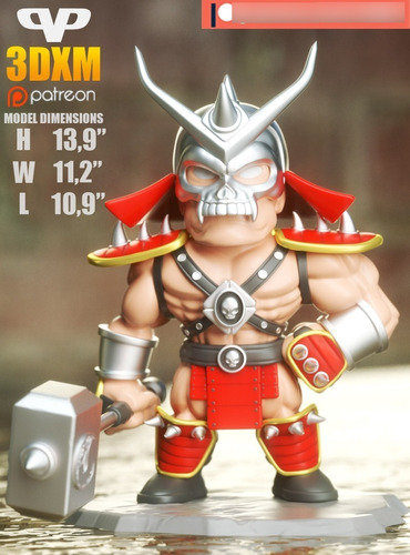 Archivo Stl Impresión 3d - 3dxm - Shao Kahn Chibi