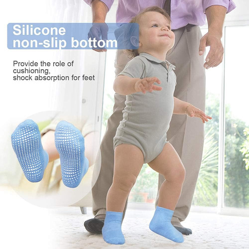 Grpskcos Calcetines Para Bebés De 6 A 12 Meses, Antideslizan