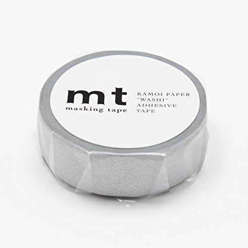 Mt Solids Washi Paper Masking Tape3/5 X 33&#39; Silver ...