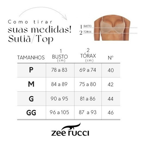 Imagem 2 de 2 de Kit 2 Soutien Básico Nadador Conforto Sem Costura Zee Rucci