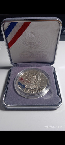 Moeda 1991 Prata 1 Dollar Monte Rushmore (Usado)