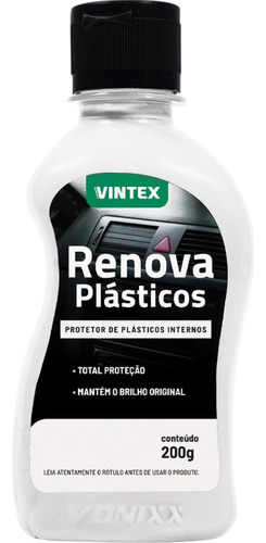 Renova Plasticos Limpa Revitalizador Borracha 200g Vonixx Cor Creme