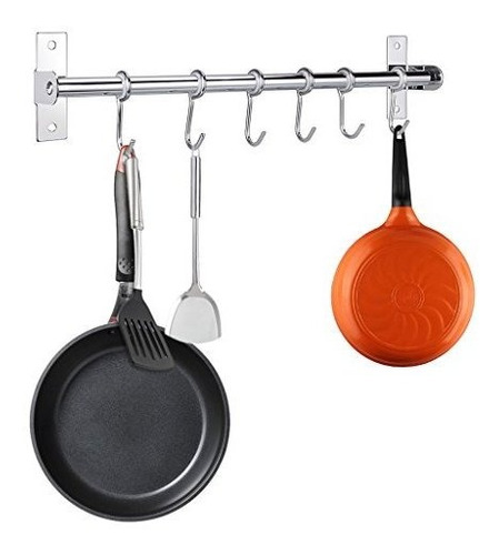 Olla De Acero Inoxidable Pan Rack - 15,7 Pulgadas Montado En