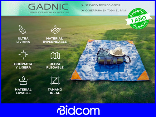 Manta Playa Gadnic Impermeable Plegable Enrollable Portatil