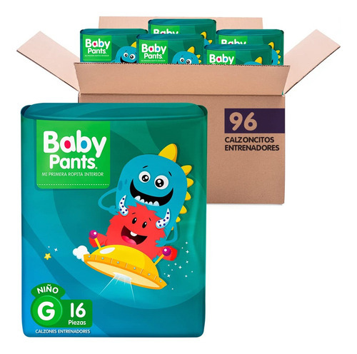 Pack de 6 paquetes con 16 calzoncitos entrenadores cada uno Baby Pants niños de talla G