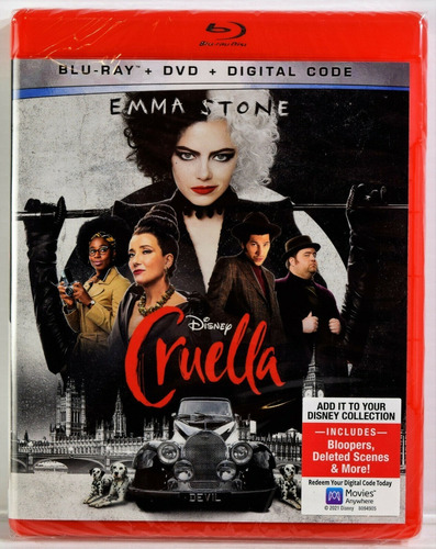 Blu-ray + Dvd Cruella