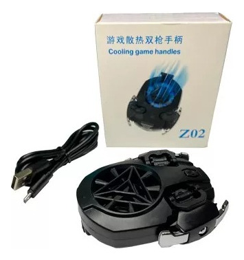 Gamepad Ventilador Z02 Recargable Con Gatillos Para Jugar