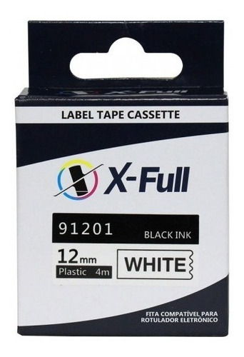 Imagem 5 de 8 de Fita Plástica Compatível P/ Dymo Letratag 12mm Branca 91201