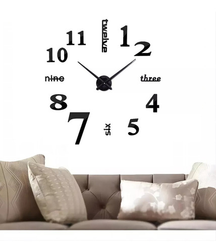 Reloj De Pared 3d Moderno De Cuarzo Y Acrílico Nuevo  Moda