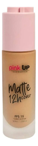 Base de maquillaje líquida Pink Up Rostro Matte Cover 12H tono tan - 30mL 30g