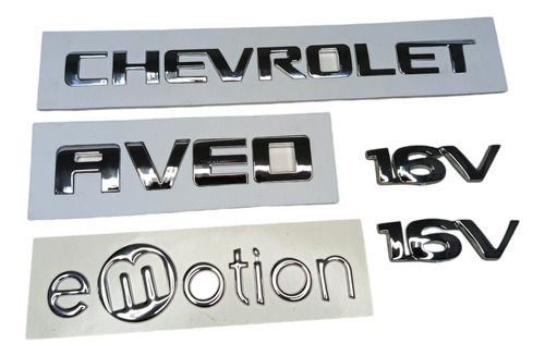 Emblemas Traseros Chevrolet Aveo Emotion Y 16v