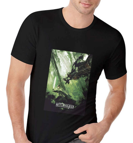 Polera Unisex Star Wars Luke Skywalker Luna Forestal Endor