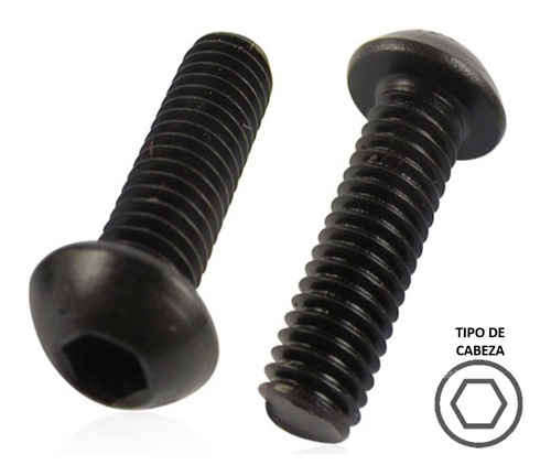 Tornillo Allen Boton Estandar Nc 3/8'' X 1'' (50 Pzs)