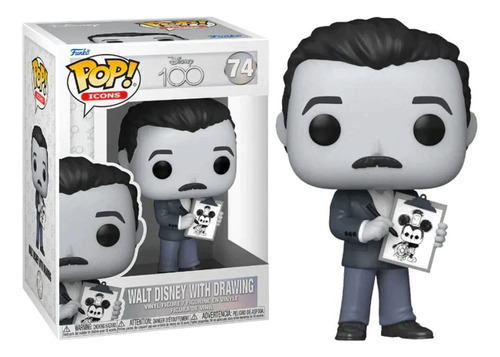 Funko Pop Disney 100 Walt Disney Drawing #74 Muñeco Figura