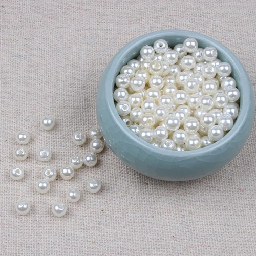 Perlas Naturales 6mm (25 Gramos - 250 Unidades Aprox)