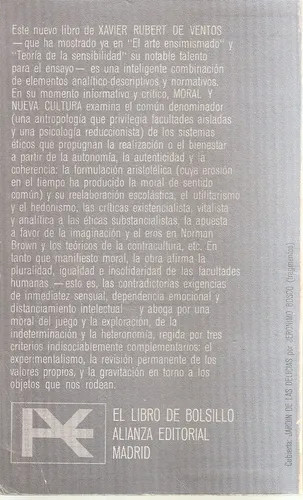 Moral Y Nueva Cultura (Usado)