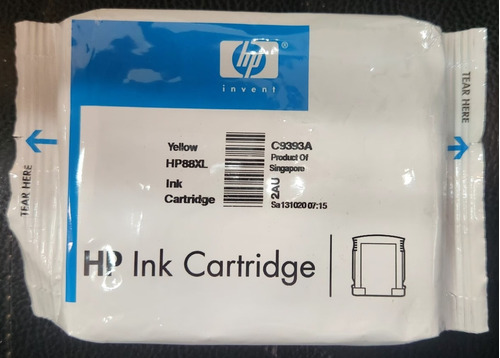 Cartucho Hp88xl Amarillo C9393a Original Bolsa Sellada