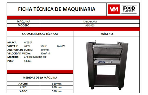 Talladora / Descortezadora / Desveladora / Peladora De Carne