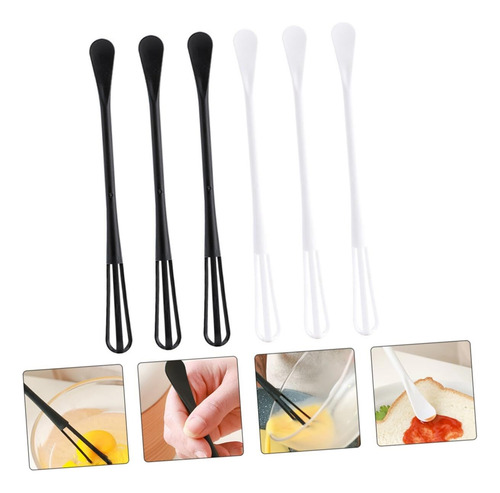 6 Mini Batidores De Manuales Para Mini De Cocina De Salsa
