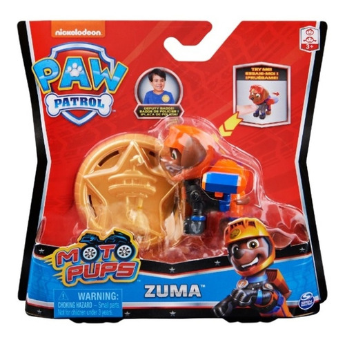 Paw Patrol - Zuma - Insignia - Moto Pups - Imexporta