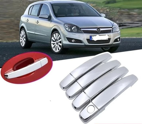 Kit X 4 Cubre Manijas Cromadas Chevrolet Aveo Agile Vectra Cruze