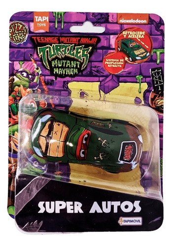 Auto Tortugas Ninja Caos Mutante Con Propulsion Retractil P3