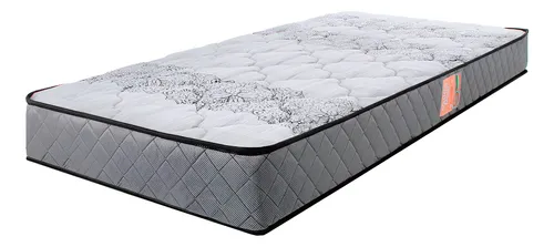 Colchão Solteiro Ortopédico Firme Espuma D33 88x188x17cm Cor Cinz...