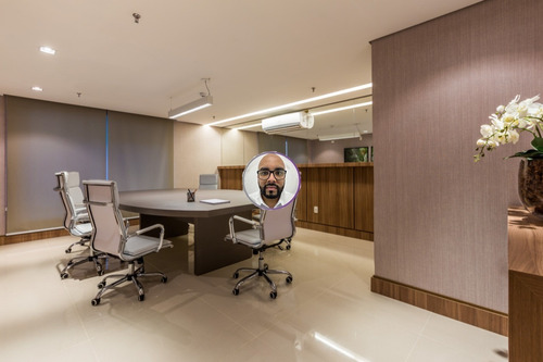 Imagem 14 de 18 de Vendo Sala Comercial Com 58 Metros Privativos, Com Piso Vinílico, Com Aparelho De Ar Condicionado No Manhattan Office Santos. Escritura Grátis - Sa00006 - 70265686