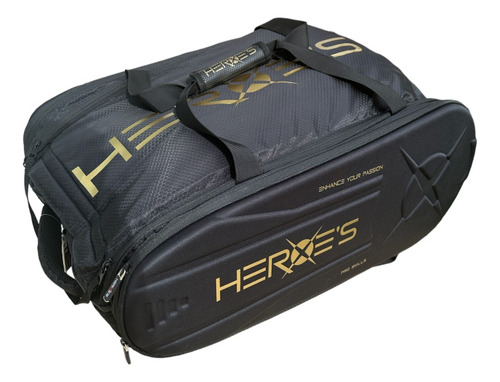 Raqueteira Heroes Thunder Tech - Pronta Cor Preto