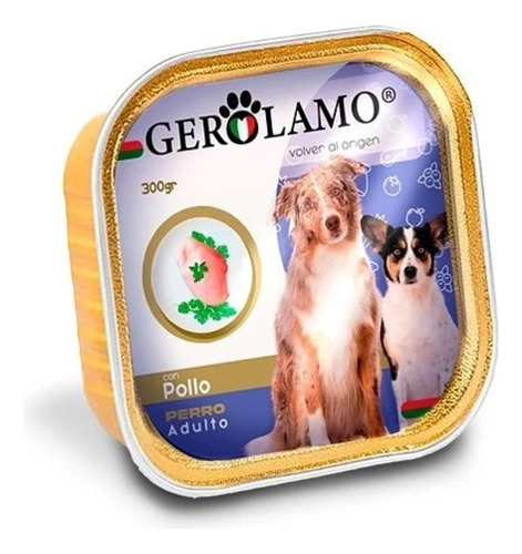 Gerolamo Pate De Pollo Para Perro Adulto 300 Gr