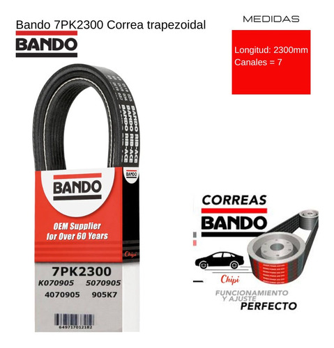 Correa Unica  Dodge Ram Ii Extended Pickup F 5.9 1994 2003