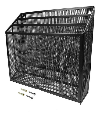 Organizador De Folders De Malla Mesh Negro