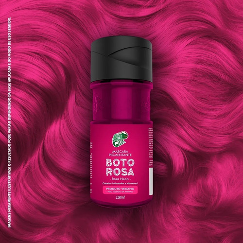 Imagem 2 de 6 de Kamaleão Máscara Tonalizante Boto Rosa Color Rosa 150ml