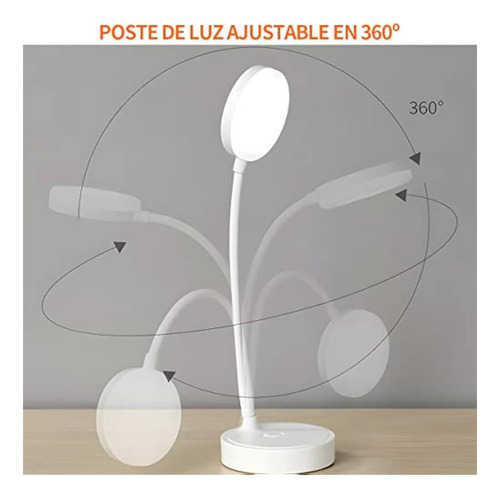 Y Lámpara De Escritorio Recargable Led El Cuidado De Los