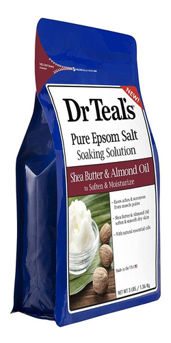 Dr. Teals Epsom Sal Mantequilla De Karité Aceite De Almendra