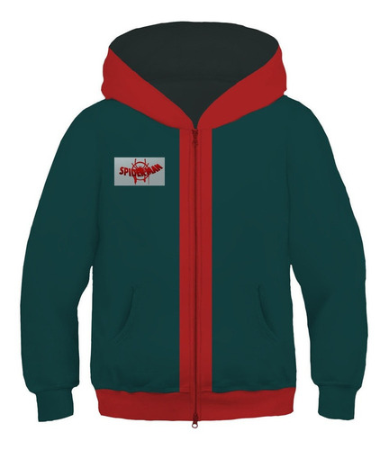 Niños Spiderman Miles Morales Cosplay Sudadera Con Capucha