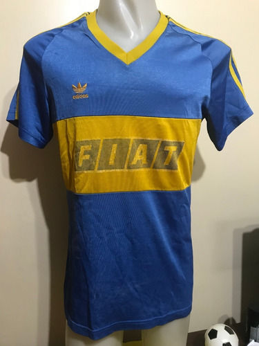 Camiseta Boca adidas 1990 1991 Fiat Batistuta #9 Argentina L (Usado)
