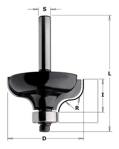 Broca Para Router Perfilada Ogee  Carpintero Cmt 85902