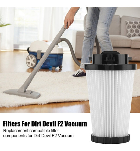 Filtros 2 Piezas Para Pieza Filtración Vacío Dirt Devil F2