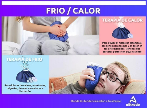 Imagen 6 de 10 de Set 3 Bolsas Hielo Frio Calor Kinesiologia + Fajas Alitrade