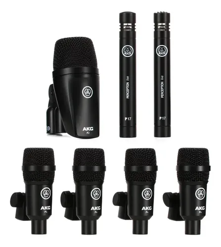 Kit De Microfone Akg Para Bateria Drum Set Session 1