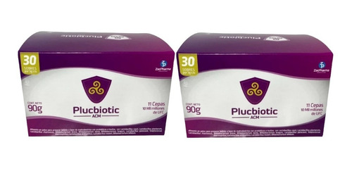 X 2 Plucbiotic Probioticos X30 - Unidad a $4250