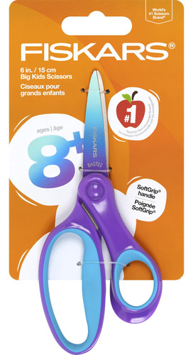 Tijeras Ombre Big Kids De Fiskars®, Color Morado/turquesa (6