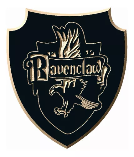Placa Relevo Harry Potter Hogwarts Ravenclaw Corvinal 44cm