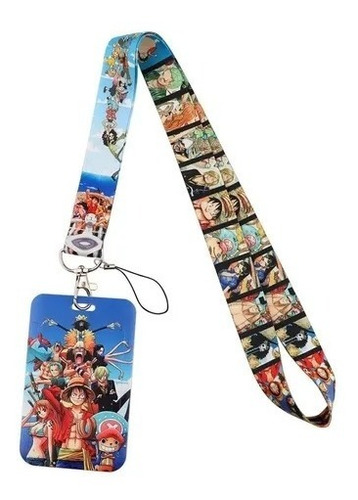 Lanyard One Piece Anime - Cinta Colgante +portacredencial V2