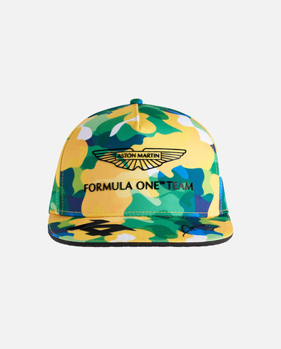 Gorra Visera Plana Gp Brasil Alonso Aston Martin 2023