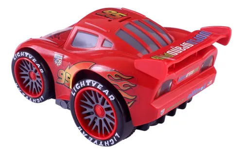 Cars Auto Choca Y Dobla Disney Pixar Rayo Macqueen Vehiculo Color
